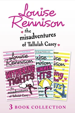 Louise Rennison The Misadventures of Tallulah Casey 3-Book Collection: Withering Tights, A Midsummer Tights Dream and A Taming of the Tights обложка книги