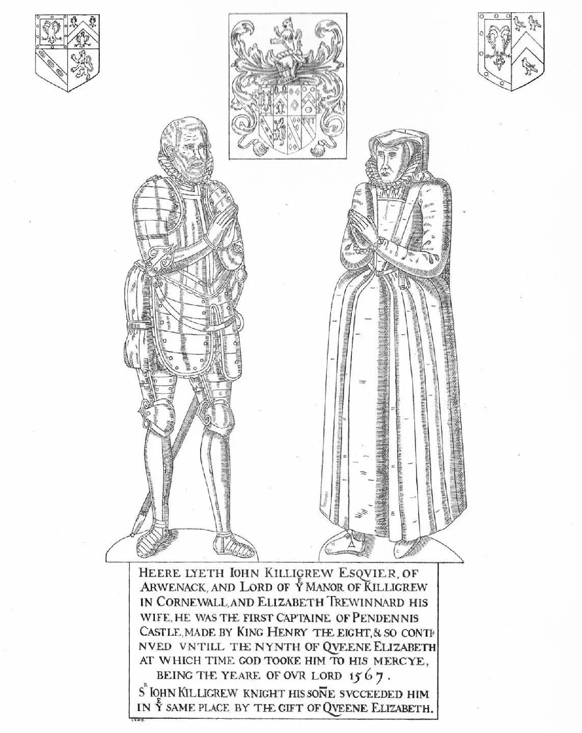 John and Elizabeth Killigrew The family was not originally from the coast The - фото 3