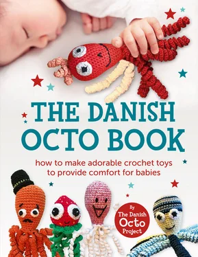 Collective work The Danish Octo Book: How to make comforting crochet toys for babies – the official guide обложка книги