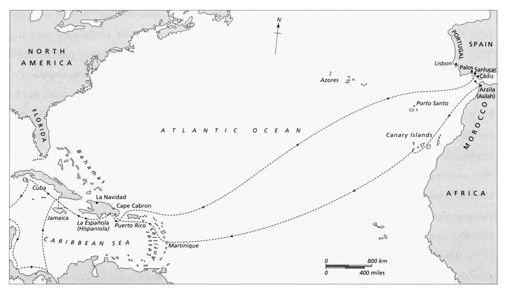 The route of Columbus Fourth Voyage 15024 on which he was accompanied by - фото 2