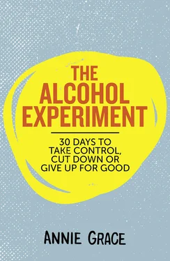 Annie Grace The Alcohol Experiment: 30 days to take control, cut down or give up for good обложка книги