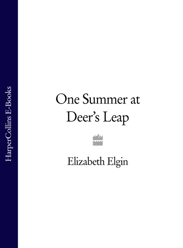 ELIZABETH ELGIN One Summer at Deers Leap Dedication Gratefully to - фото 1