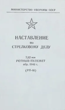 Министерство Обороны СССР 7,62-мм ротный пулемет обр. 1946 г. (РП-46). Наставление по стрелковому делу обложка книги