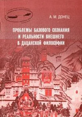 Андрей Донец Проблемы базового сознания и реальности внешнего в дацанской философии обложка книги