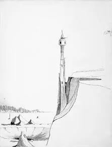 In this drawing Tolkien was perhaps more interested in the tower and the - фото 1