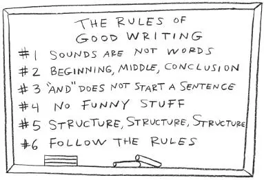 He likes to stand in front of class and say Good writers follow good rules - фото 7