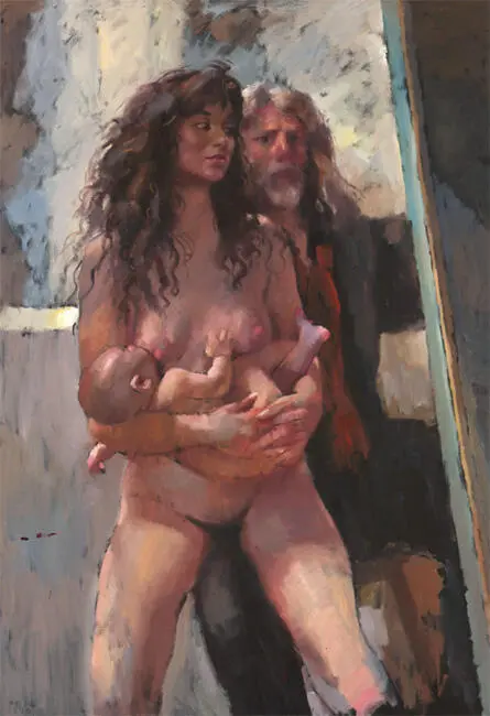 The Painter with Karen and Thaïs 1988 Oil on canvas 137 90 cm A theme - фото 4
