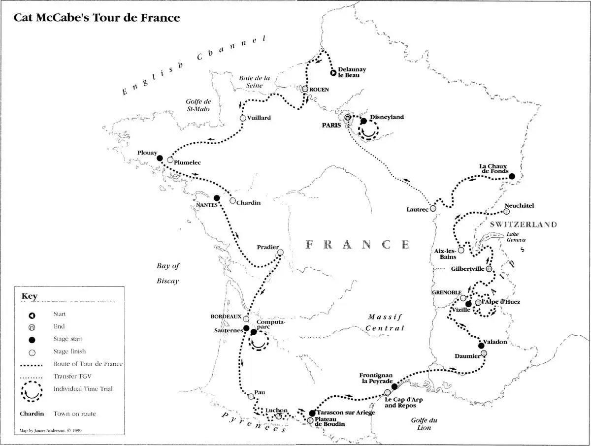 CAT McCABE AND THE TOUR DE FRANCE I know that your mother ran off with a - фото 4
