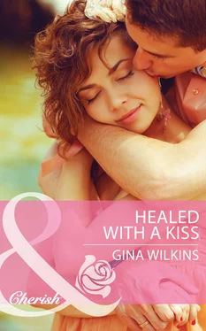 GINA WILKINS Healed with a Kiss обложка книги