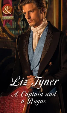Liz Tyner A Captain and a Rogue обложка книги