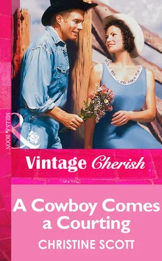 Christine Scott A Cowboy Comes A Courting обложка книги