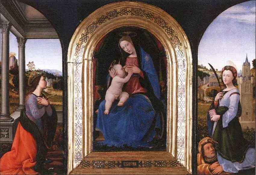 Мариотто Альбертинелли 14741515 Триптих 15001510 Дерево темпера - фото 43