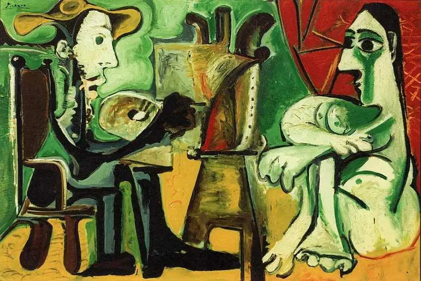Пабло Пикассо 18811973 Художник и его модель 1963 Холст масло 130x195 - фото 38