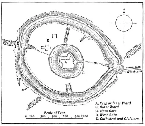Plan of the city of Old Sarum the ancient Sorbiodunum The Cathedral is of - фото 26