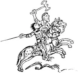 Saxon horsemen Harl MS 603 Group of Saxon warriors Harl MS 603 27 - фото 29