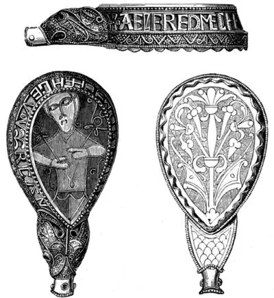 Gold jewel of Ælfred found at Athelney Now in the Ashmolean Museum Oxford - фото 33