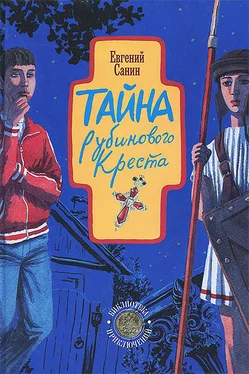 Евгений Санин Тайна рубинового креста обложка книги