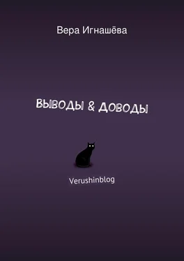 Вера Игнашёва Выводы & Доводы. Verushinblog обложка книги