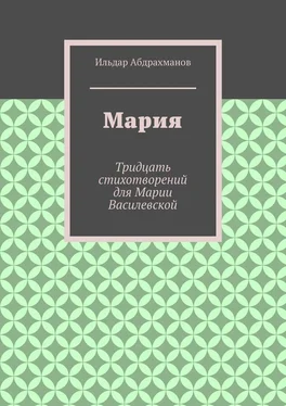 Ильдар Абдрахманов Мария. Тридцать стихотворений для Марии Василевской обложка книги