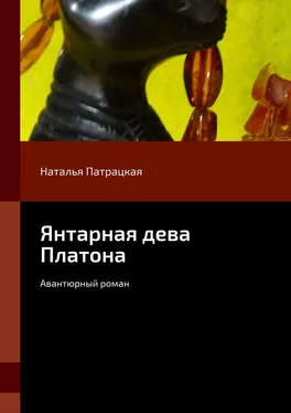 Наталья Патрацкая Янтарная дева Платона. Авантюрный роман обложка книги