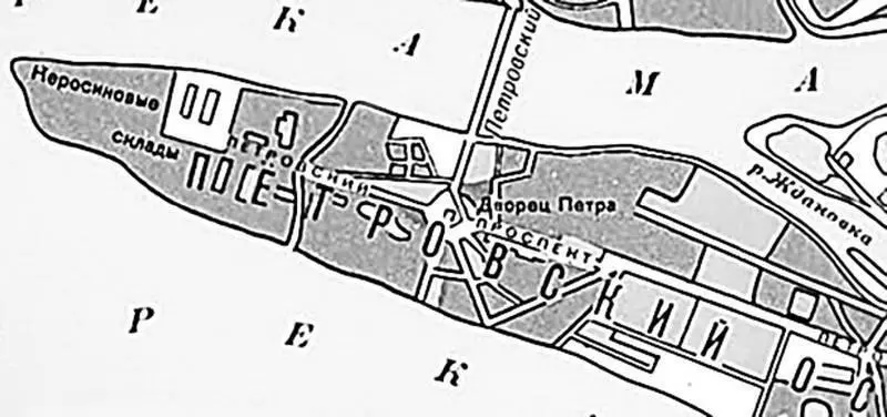 План Петровского острова 1914 г Первым крупным предприятием обосновавшимся - фото 8