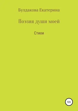 Екатерина Булдакова Поэзия души моей обложка книги