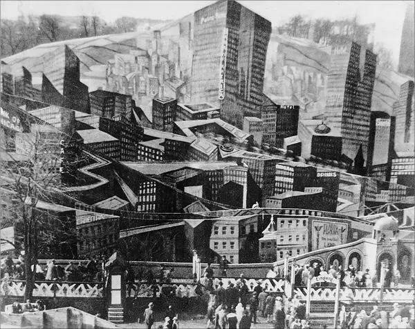 Roller coaster in Luna Park 1928 See the Tin Lake Its metal waves coil - фото 35