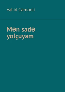 Vahid Çəmənli Mən sadə yolçuyam обложка книги