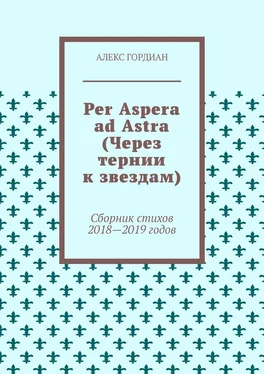 Алекс Гордиан Per Aspera ad Astra (Через тернии к звездам). Сборник стихов 2018—2019 годов обложка книги