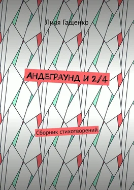 Лиля Гащенко Андеграунд и 2/4. Сборник стихотворений обложка книги