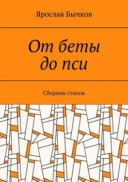 Ярослав Бычков От беты до пси. Сборник стихов обложка книги