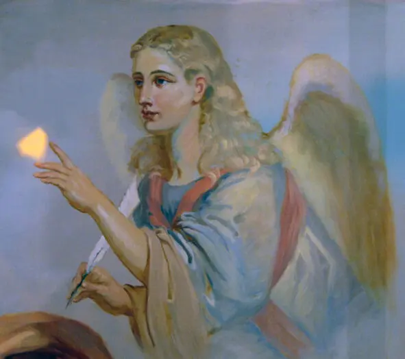 Евангелист Матфей в образе Ангела Фрагмент росписи Фото из архива автора - фото 1
