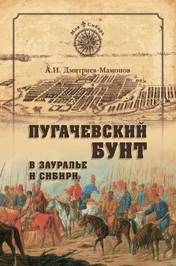 Александр Дмитриев-Мамонов Пугачевский бунт в Зауралье и Сибири