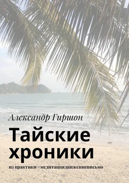 Александр Гиршон Тайские хроники. из практики #медитациядвижениеписьмо обложка книги