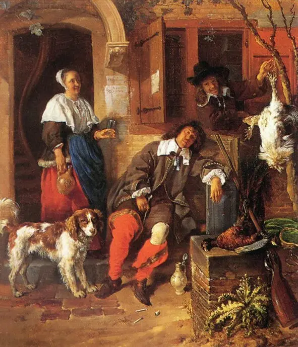 Габриэль Метсю Спящий охотник Gabriël Metsu The Sleeping Sportsman Знаете - фото 1