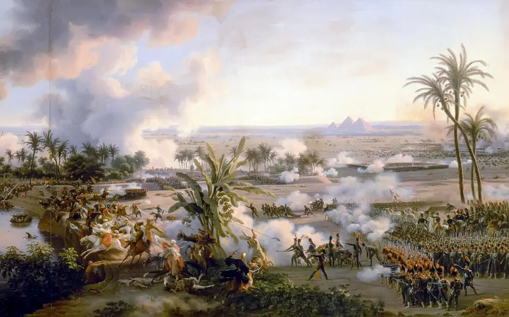 Рис 6 Битва у пирамид 21 июля 1798 года Худ Лежен 1808 Закрепившись в - фото 6