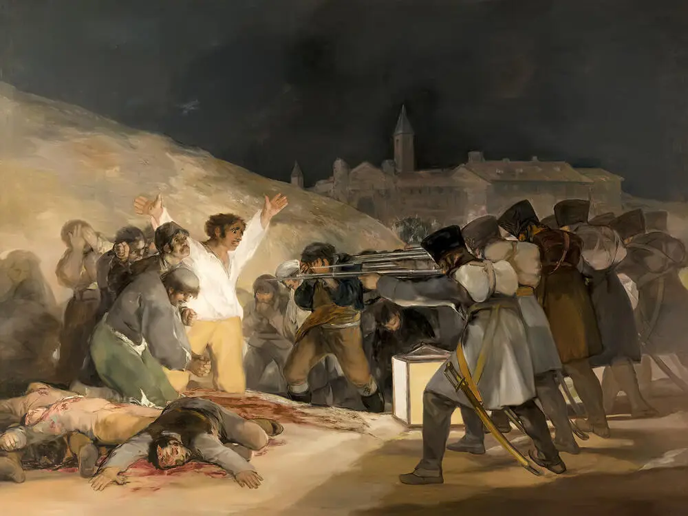 Рис 14 Третье мая 1808 года в Мадриде Худ Гойя 1814 Конец - фото 14