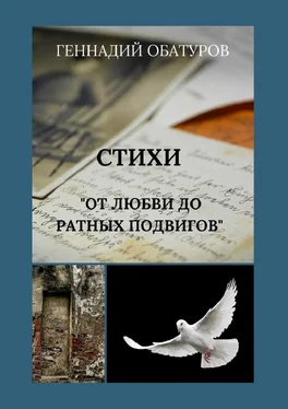 Геннадий Обатуров От любви до ратных подвигов обложка книги