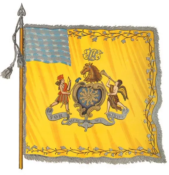 Fig 8 FLAG CARRIED BY THE FIRST CITY TROOP OF PHILADELPHIA IN - фото 1