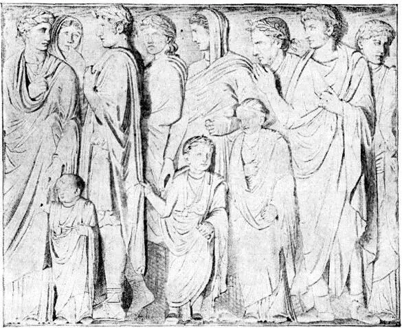 The family of Augustus Relief from the Ara Pacis in the Gallery of the - фото 16