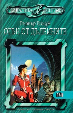 Върнър Виндж Огън от дълбините обложка книги