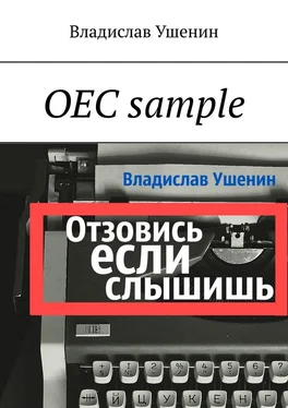 Владислав Ушенин ОЕС sample обложка книги