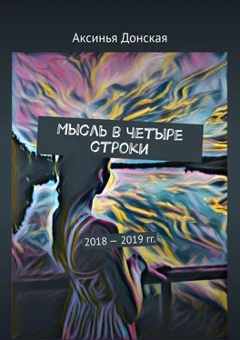 Аксинья Донская Мысль в четыре строки. 2018—2019 гг. обложка книги