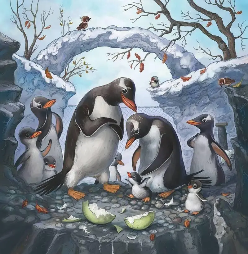 А соседи Ганса и Хильды вывели сразу двух пингвинят Бойкий крикливый старший - фото 2