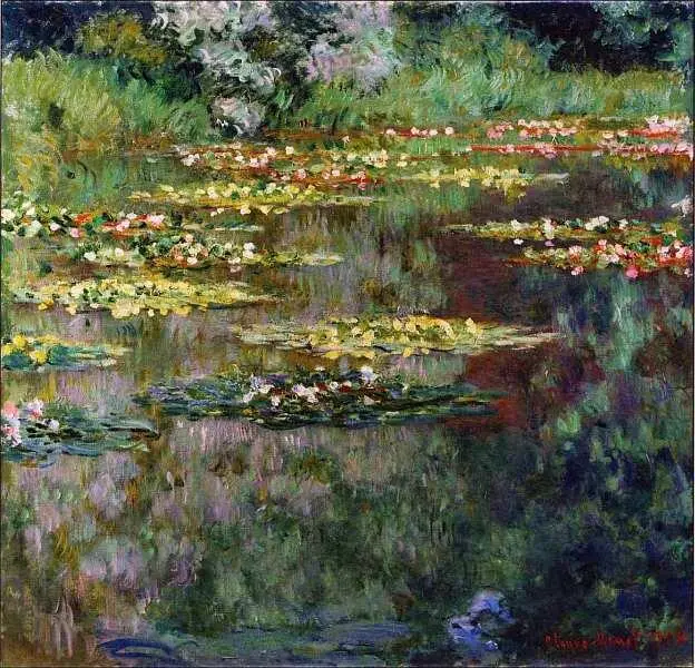 Клод Моне 18401926 Водяные лилии 1904 Холст масло 879x914 Водяные - фото 31