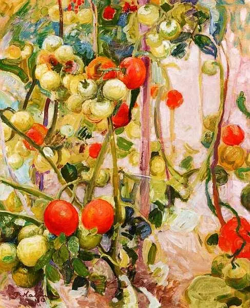 Пекка Халонен 18651933 Помидоры 1913 Картон масло 42x51 На примере - фото 42