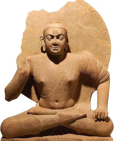 Индия Сидящий Будда II век Красный песчаник 1295x1015x305 Изображения - фото 6