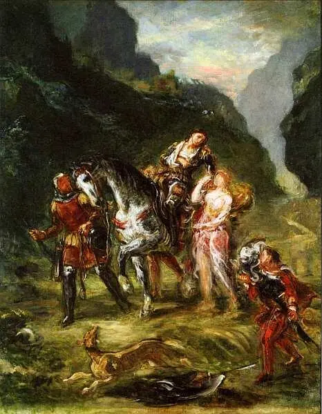 Эжен Делакруа 17981863 Анджелика и раненый Медор Около 1860 Холст масло - фото 20