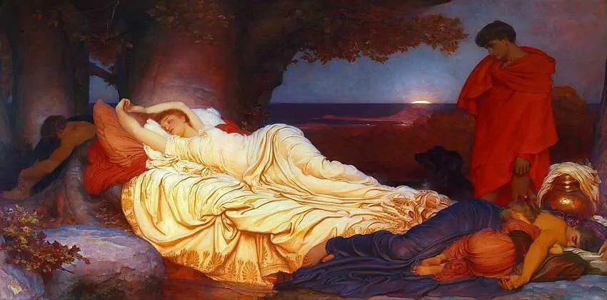Фредерик Лейтон 18301896 Кимон и Ифигения 1884 Холст масло 163x328 - фото 27