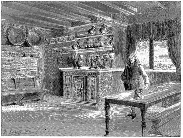 Intérieur dauberge à BolkesjöDessin de Lancelot Du haut de la montagne au - фото 6